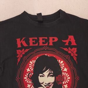 Obey Casual Crew Neck Short Sleeve Graphic Shirt Mens Size Medium M Black